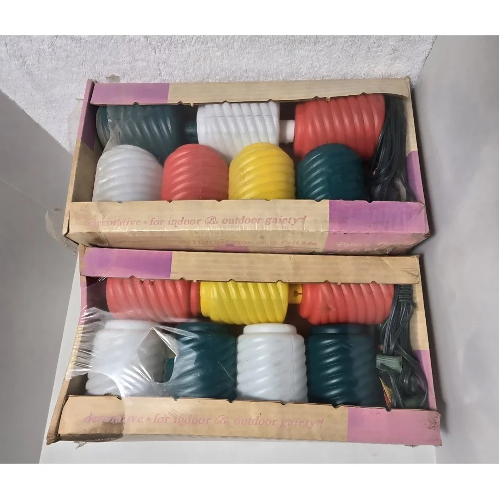 Vintage Lanai Lanterns By Noma Indoor Outdoor Tropical Decor Multicolor